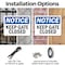 Signmission Keep Gate Closed, 14 in W x Rectangle, Plastic OS-2PACK-NS-P-1014-L-13809 - alternate 6